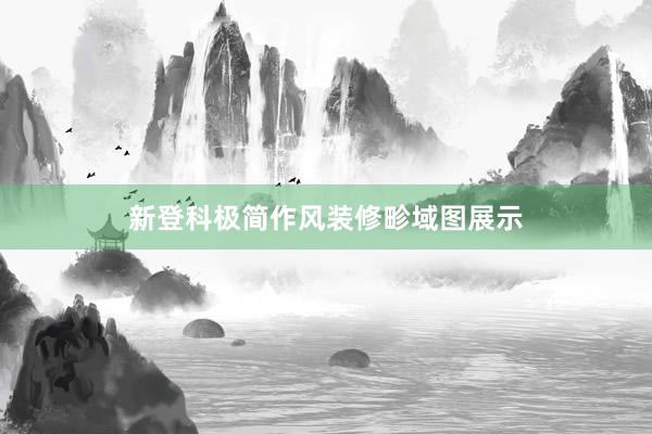 新登科极简作风装修畛域图展示